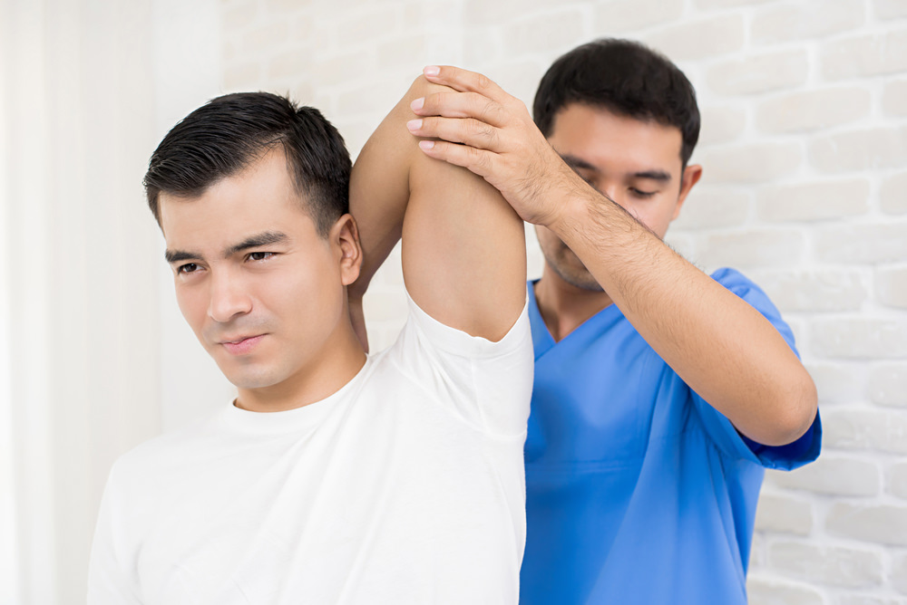 Physiotherapy assessment applied to man as one of the services provided by whittens physiotherapy doncaster